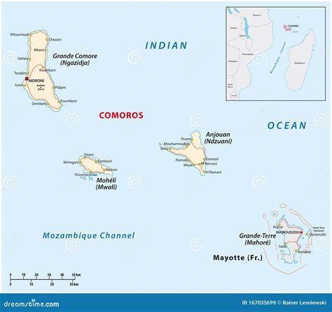 Mayotte - Outline Map Vector Illustration | CartoonDealer.com #115664072