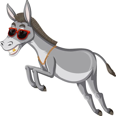 Funny Donkey Cartoon Vector Illustration Of Funny Donkey Cartoon | The Best Porn Website