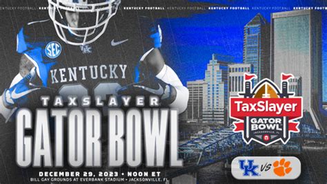 Kentucky Football Bound for the 2023 TaxSlayer Gator Bowl – UK Athletics