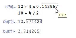 formatting - Can Mathematica show me a fraction with a repeating decimal notation? - Mathematica ...