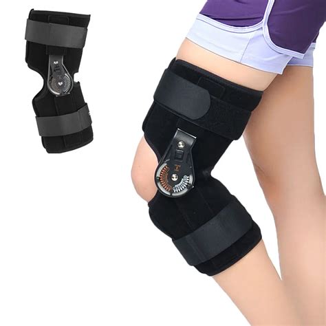 1Pcs Knee Support, Adjustable Angle Brace Wrap for Leg Injury Sprained ...