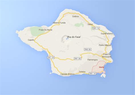 Where is Horta on map of Faial