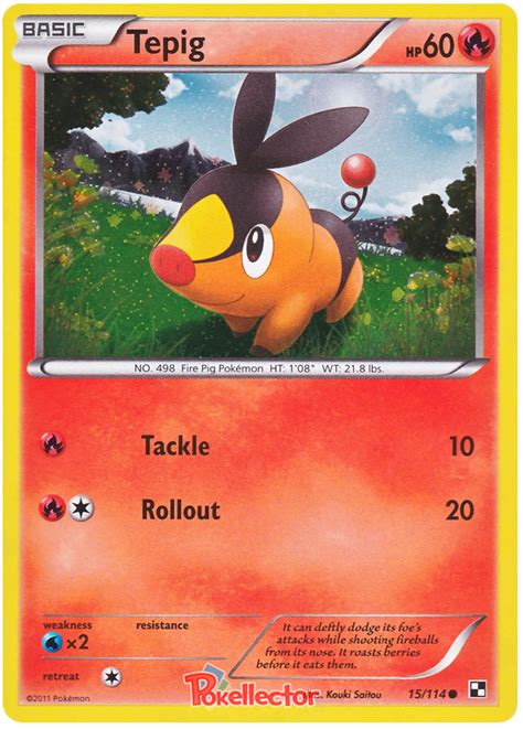 Tepig - Black & White #15 Pokemon Card