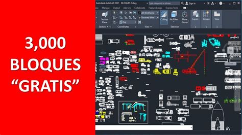 Como Descargar Bloques Para Autocad Gratis / Todas Las Versiones/ Mas De 1000 Bloques - YouTube