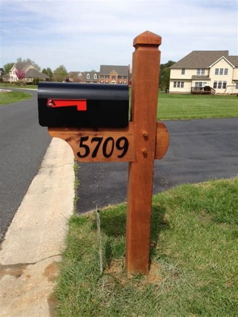 Mailbox post: Western Red Cedar Cedar Mailbox Post, Wooden Mailbox, Diy Mailbox, Mailbox Posts ...