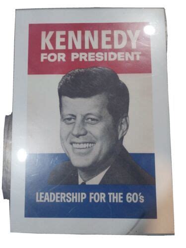 Original John F Kennedy For President Campaign Poster 27"X41" | #4631637196