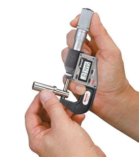 STARRETT Digital Outside Micrometer: 0 in to 1 in/0 to 25.4 mm Range, ± ...