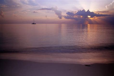 Seven Mile Beach Sunset 2 Photograph by Paul Huchton - Fine Art America