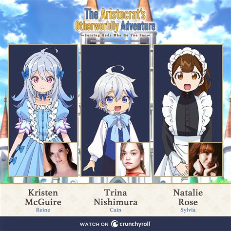 Anime Dubs on Twitter: "Update - The English dub for The Aristocrat's Otherworldly Adventure ...