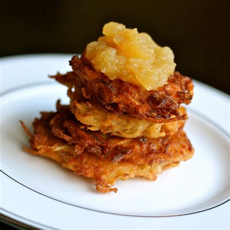 L is for: Latkes with Homemade Applesauce