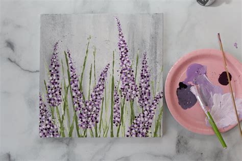 How To Paint Lavender: Easy Flower Painting Tutorial for Beginners