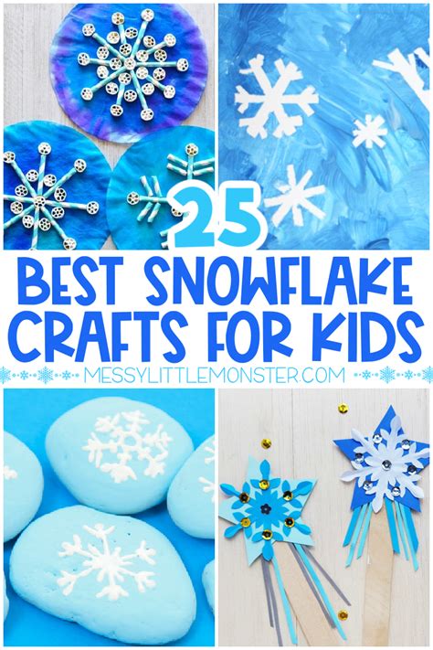 Fun & Easy Snowflake Crafts for Kids - Messy Little Monster