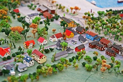 HD wallpaper: miniature, miniature city, sketch, mini houses, model, model figures | Wallpaper Flare