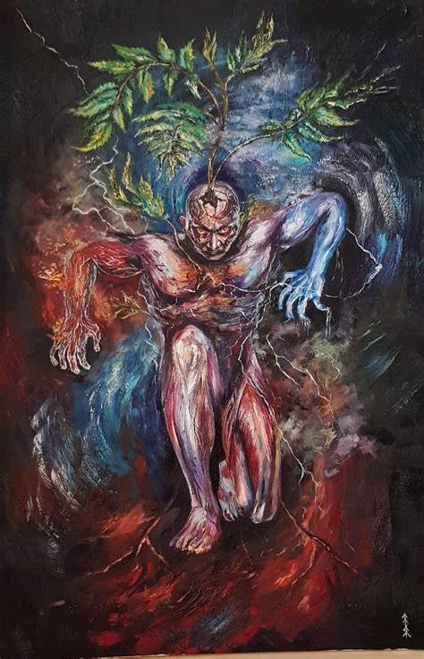 Imir-God of Chaos Painting by Tartakowski Iryna | Saatchi Art