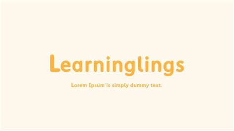 Learninglings Font : Download Free for Desktop & Webfont