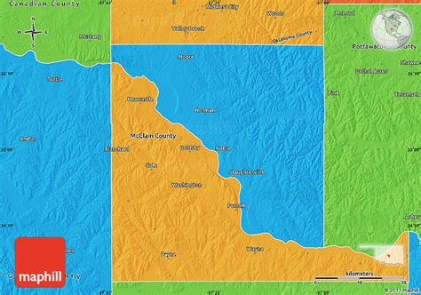 Political Map of Cleveland County