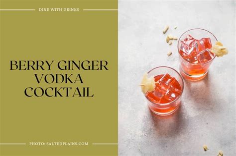 28 Ginger Vodka Cocktails That Will Spice Up Your Life! | DineWithDrinks