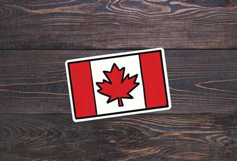 Canadian Flag Stickers - Canada Sticker, Canada Day, Canada Decal, Canadian Flag Decal, Maple ...