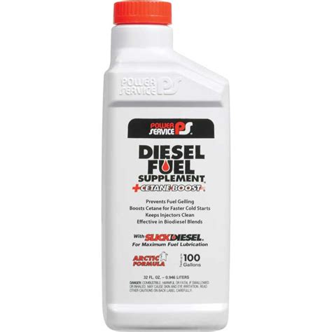 POWER SERVICE Diesel Fuel Supplement – 12/1 Quart Case | Comolube