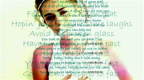 Mirror- Miley Cyrus (Lyrics) - YouTube