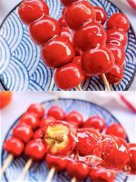 Sugar Coated Haws On A Stick Recipe | Chinese Street Food Tanghulu | Recipe | Chinese street ...