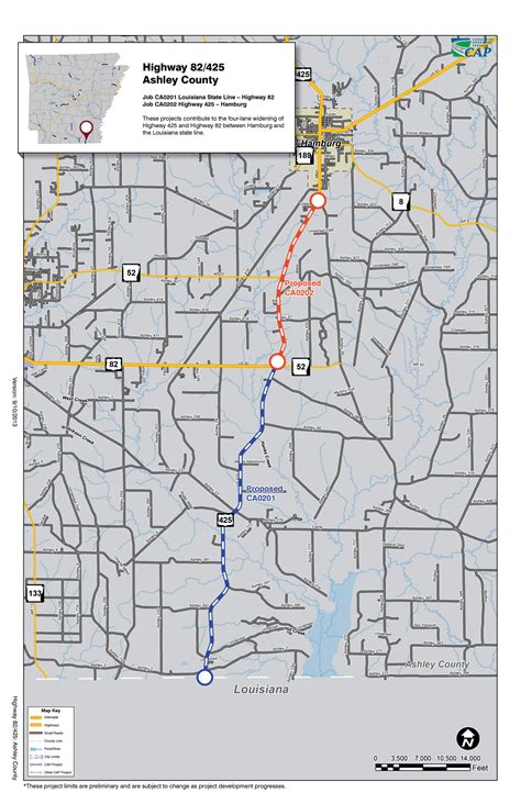 Highway 82/425: Ashley County - Connecting Arkansas Program