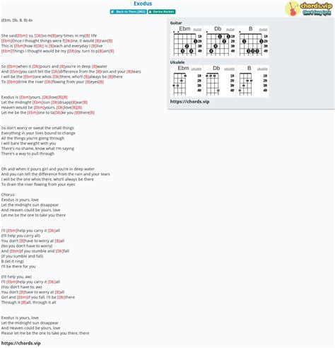 Chord: Exodus - Darius Rucker - tab, song lyric, sheet, guitar, ukulele | chords.vip