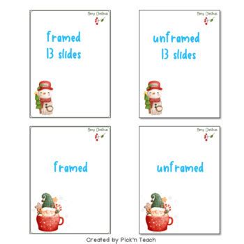 26 EDITABLE templates for Christmas Google Slides™ by Pick'n Teach