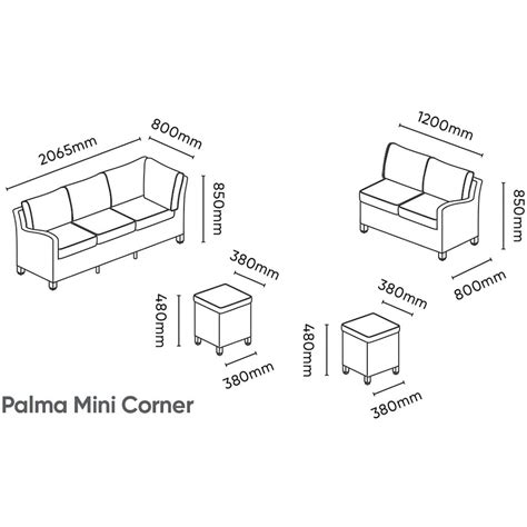 Kettler Palma Signature Mini Corner White Wash Wicker Outdoor Sofa Set - Garden Trends