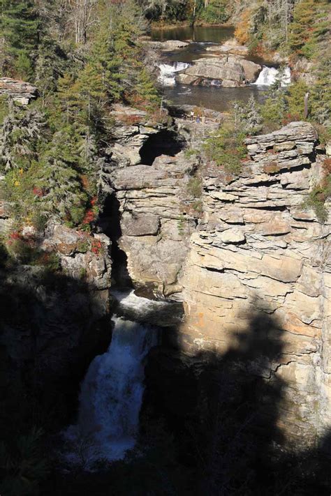 Linville Falls - Deep Gorge Waterfall on Blue Ridge Parkway