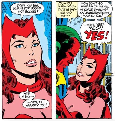 Slideshow: The Evolution of Scarlet Witch and the Vision's Relationship in the Comics