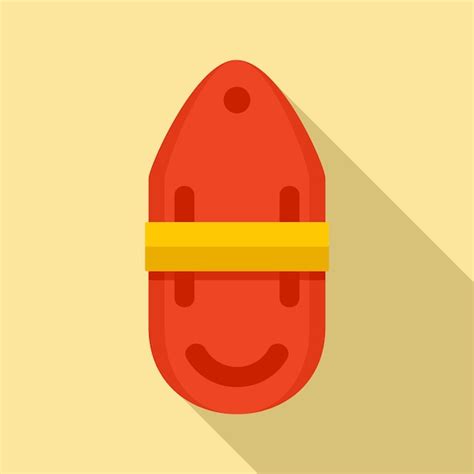 Premium Vector | Jim buoy rescue can icon flat illustration of jim buoy ...