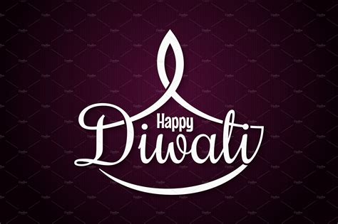 Happy Diwali logo design | Custom-Designed Illustrations ~ Creative Market