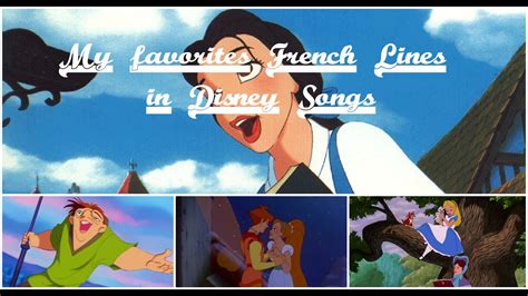 My favorite French lines in Non/Disney Songs - YouTube