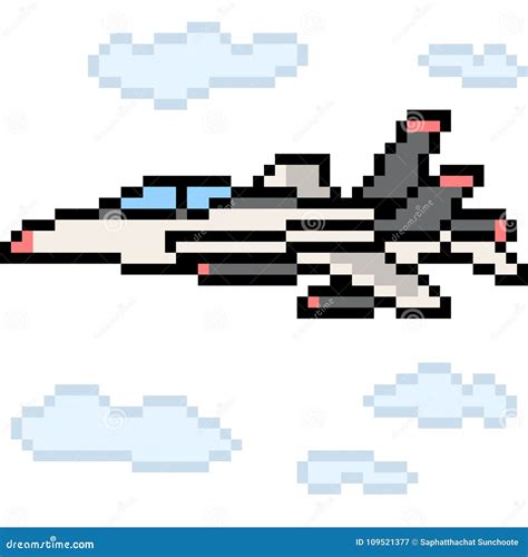 Plane Pixel Art Grid