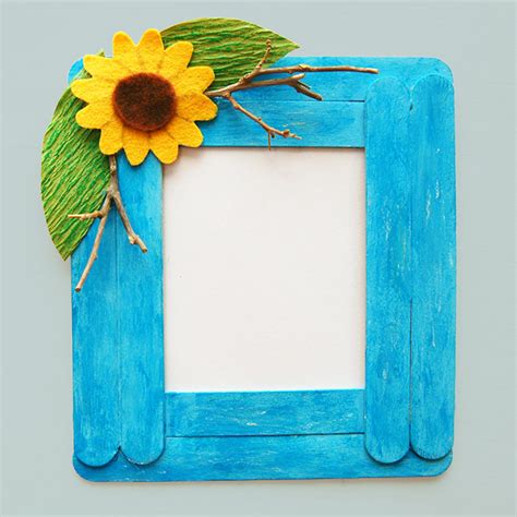 Craft stick photo frame kids crafts fun craft ideas – Artofit