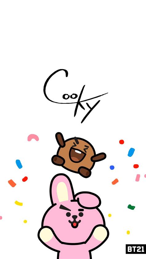 Download Shooky Bt21 With Cooky Wallpaper | Wallpapers.com