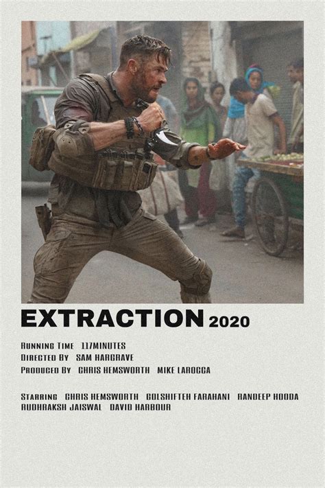 Intense and Thrilling Extraction Movie Poster