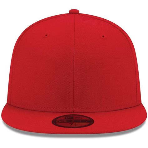 New Era Red Blank 59Fifty Fitted Hat