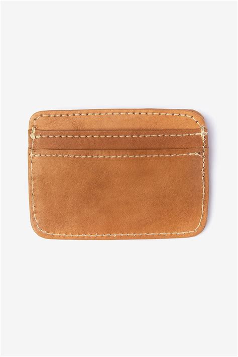 Tan Leather Card Wallet | Alynn Wallet | Ties.com