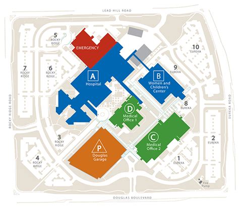 One of great medical centers in Roseville California - campus map ...