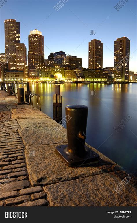 Boston Harbor Night Image & Photo (Free Trial) | Bigstock