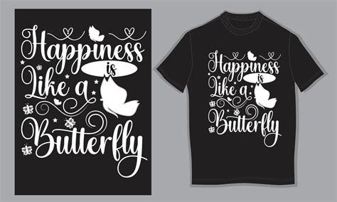 Happiness is like a butterfly 9331021 Vector Art at Vecteezy