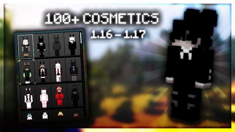 100+ COSMETICS with Custom Capes skin pack (WORKS ON 1.16 - 1.17) [MCBE] - YouTube