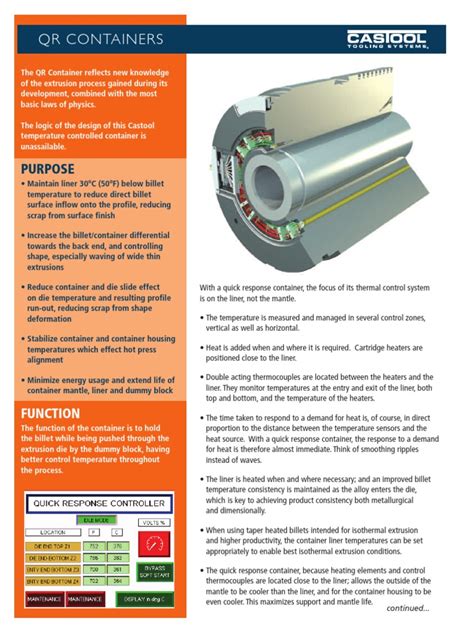 CTS Containers | PDF | Extrusion | Thermocouple