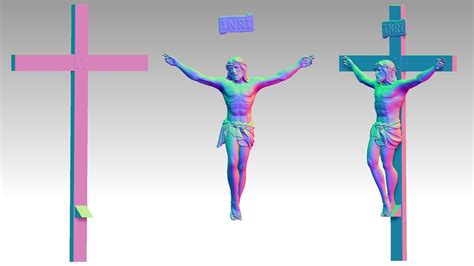 Jesus Christ on the Cross 3D model 3D printable | CGTrader