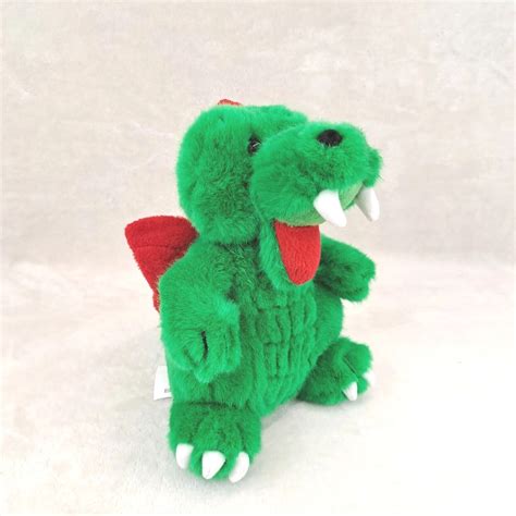 Lego Legoland Ollie Dragon 9" Plush 2004 Green Red Wings Stuffed Animal ...