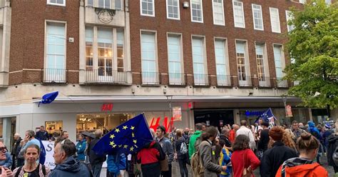 Hundreds gather in Exeter for 'Stop the coup' protest - Devon Live