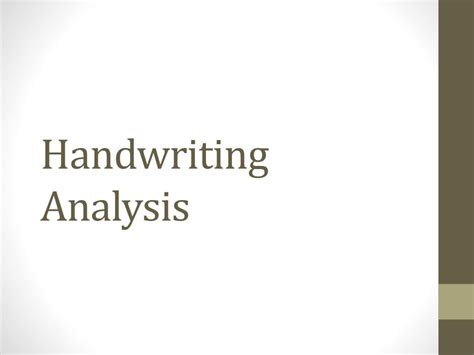 PPT - Handwriting Analysis PowerPoint Presentation, free download - ID ...