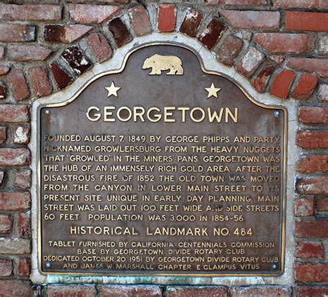 California Historical Landmark #484: Georgetown in El Dorado County